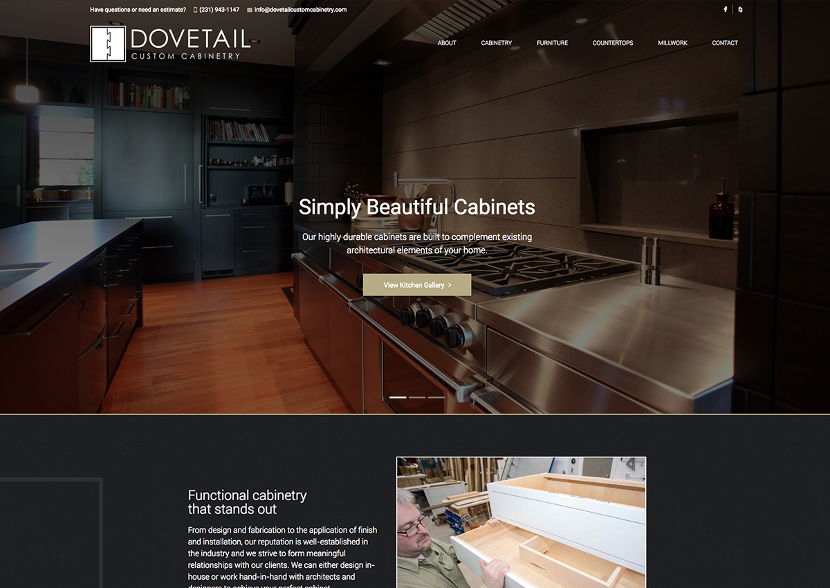 Dovetail custom cabinetry