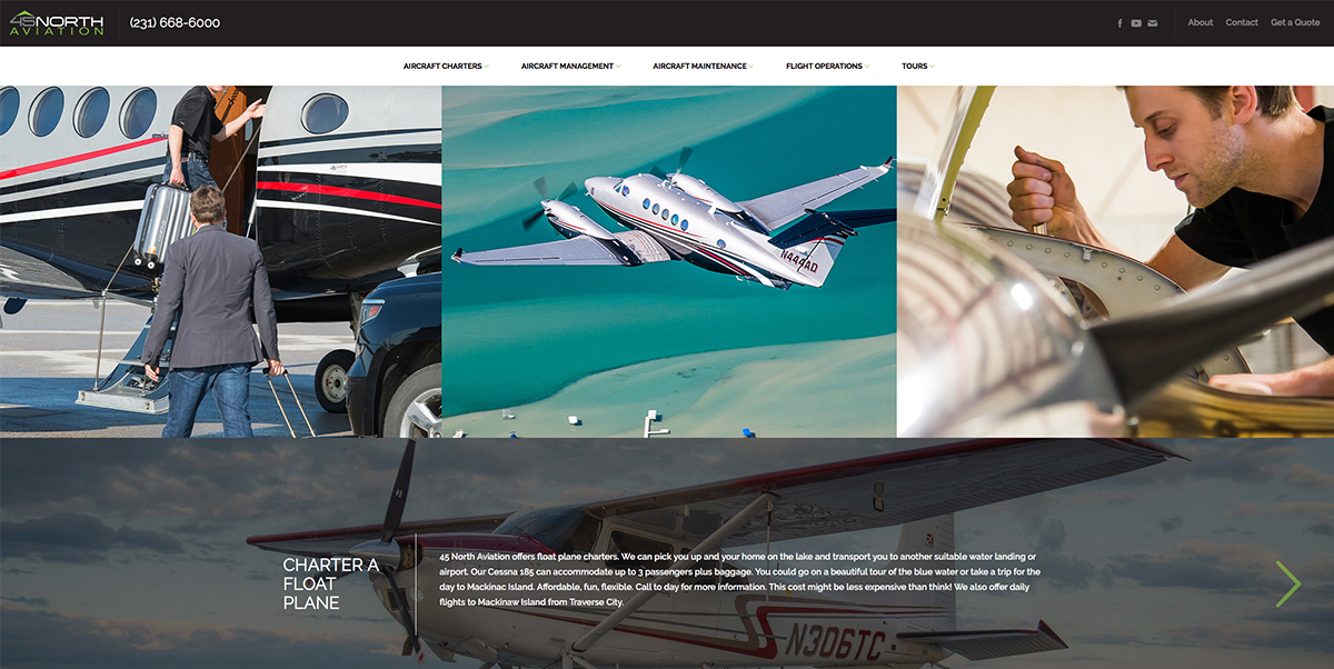 45 North Aviation Website