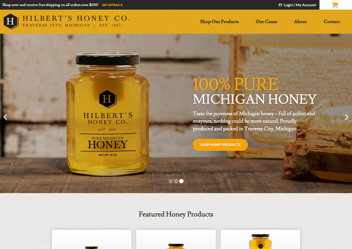 Hilbert's Honey Co. E-Commerce Website Launch