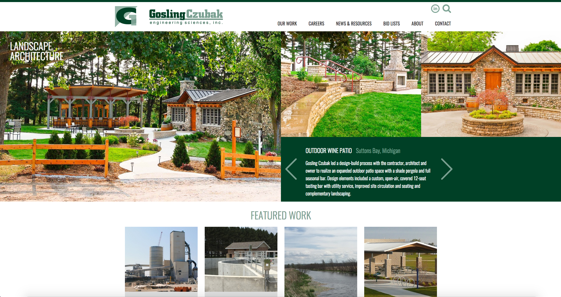 gosling czubak responsive website